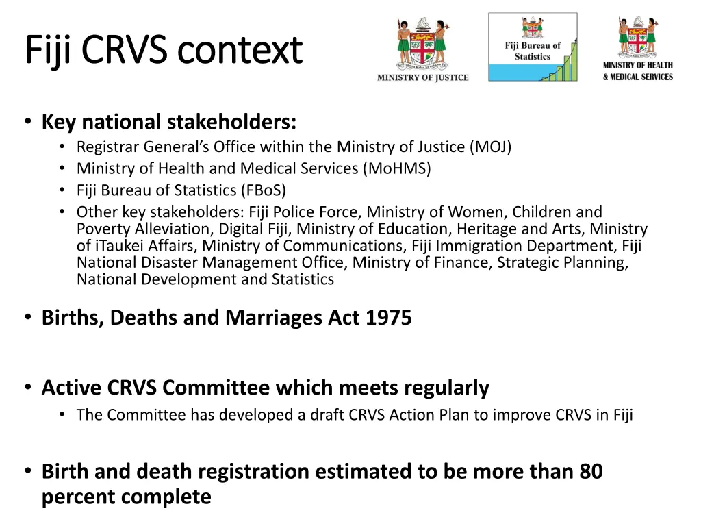 fiji crvs context fiji crvs context