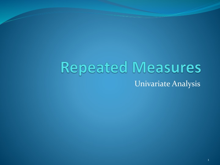 univariate analysis