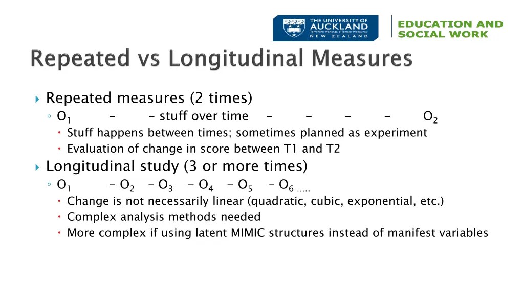 repeated measures 2 times o 1 stuff happens