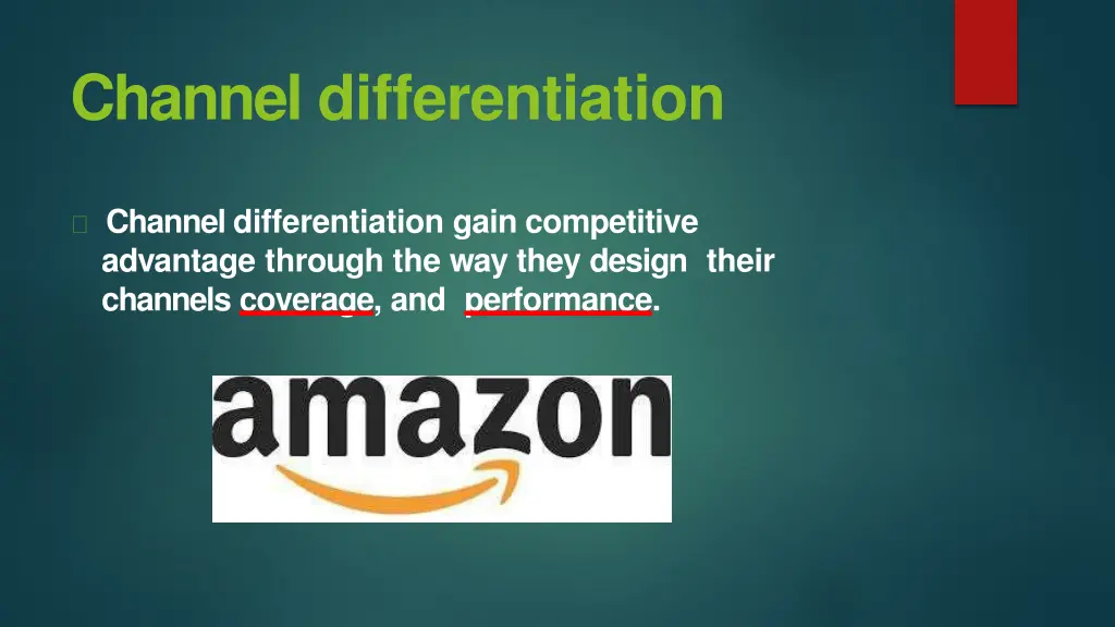 channel differentiation