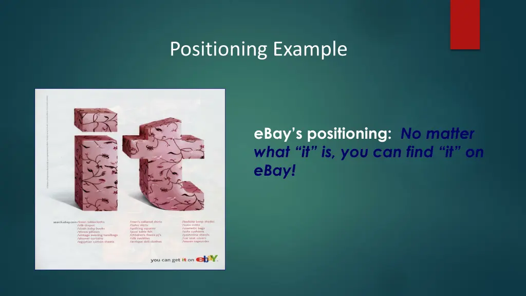 positioning example