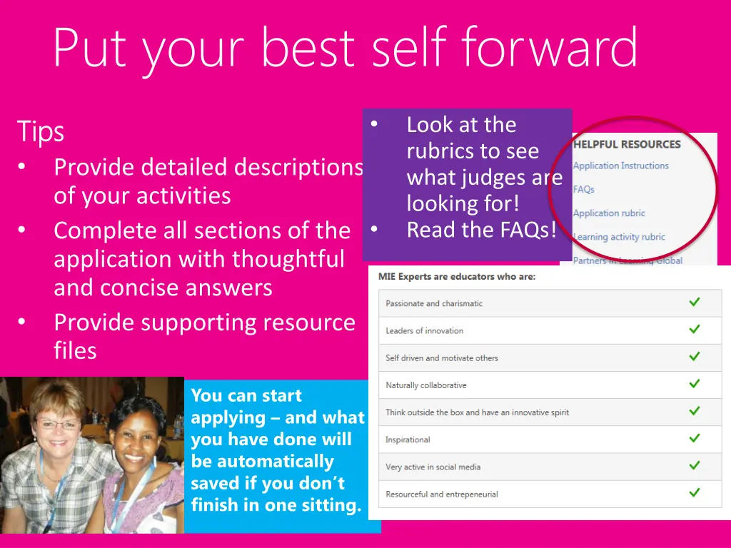 put your best self forward