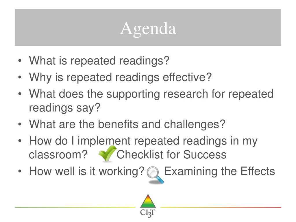 agenda
