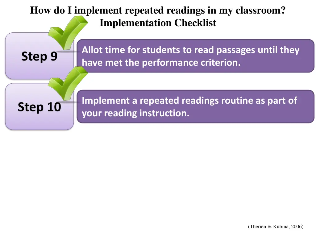 how do i implement repeated readings 2