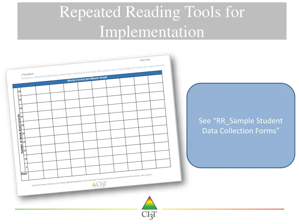 repeated reading tools for implementation 2