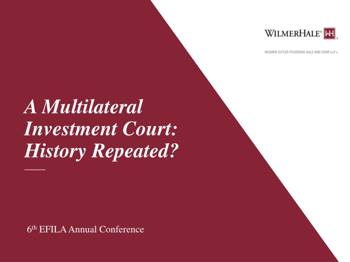 a multilateral investment court history repeated
