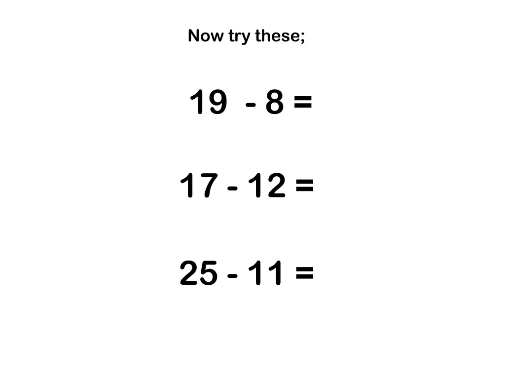 now try these 1