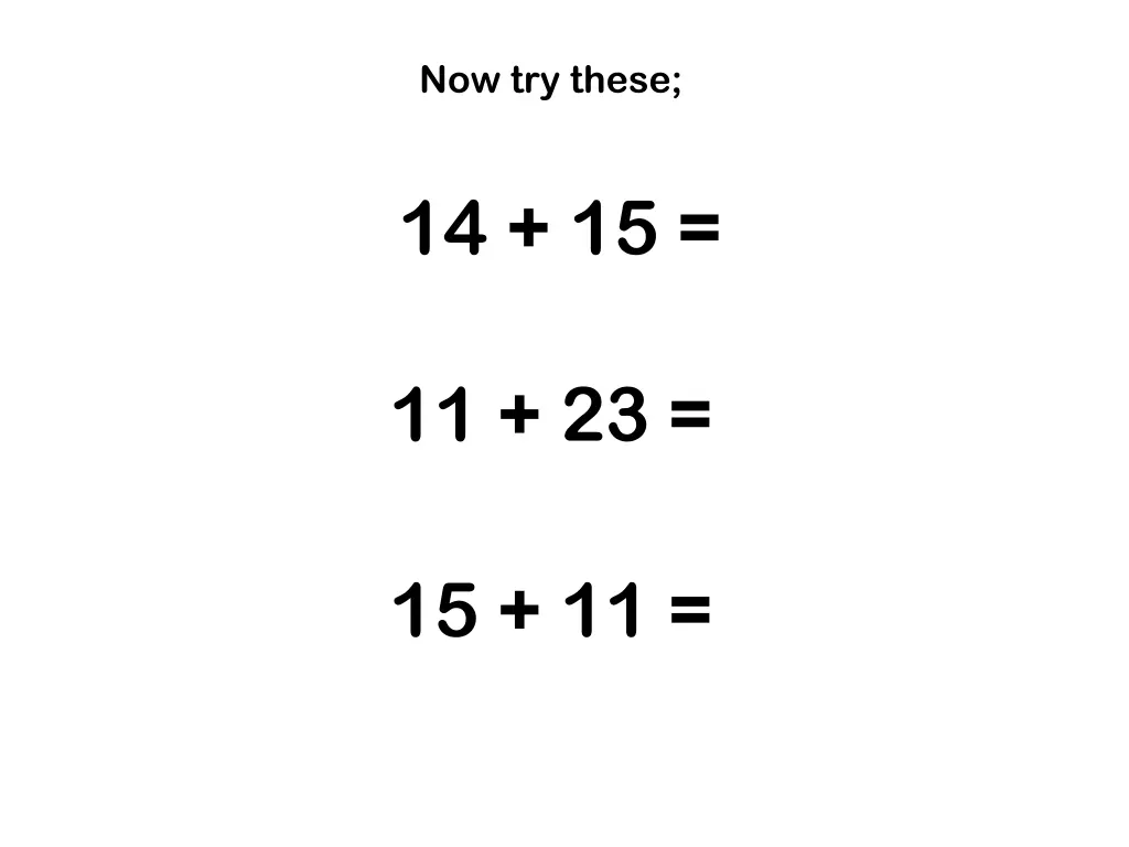 now try these