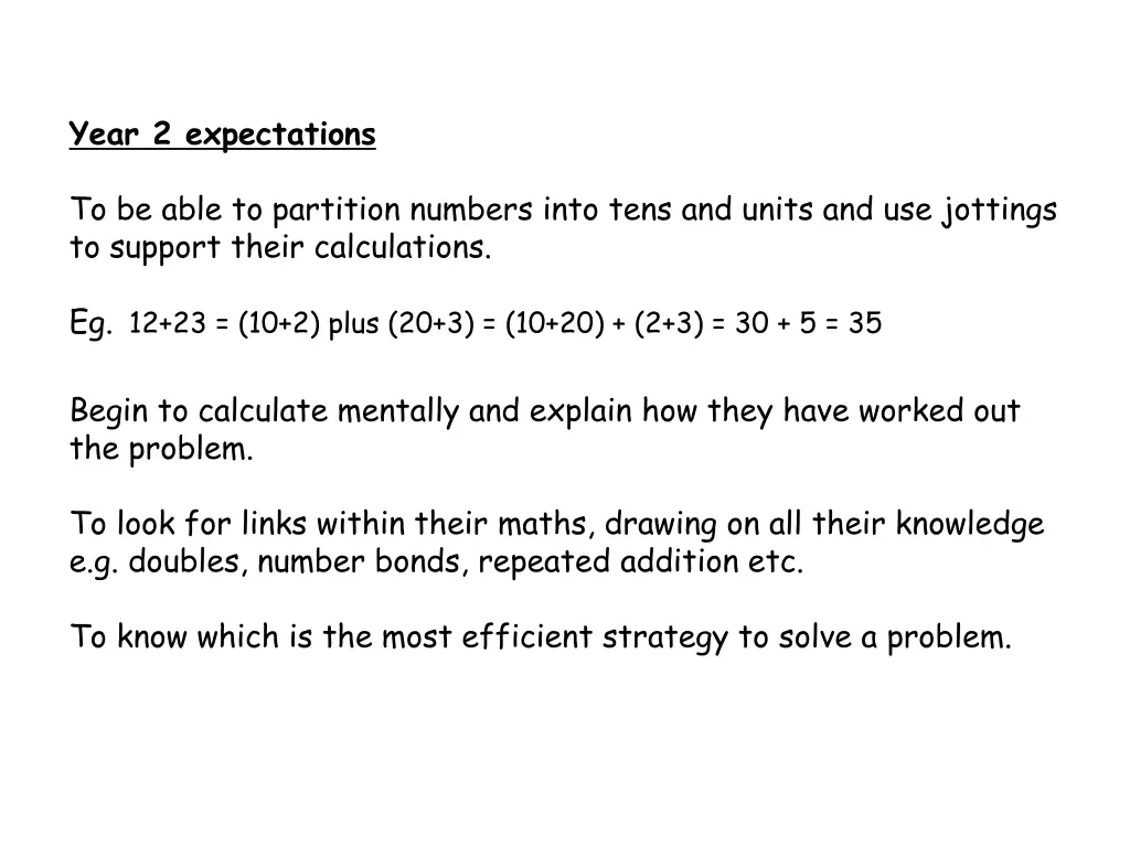 year 2 expectations
