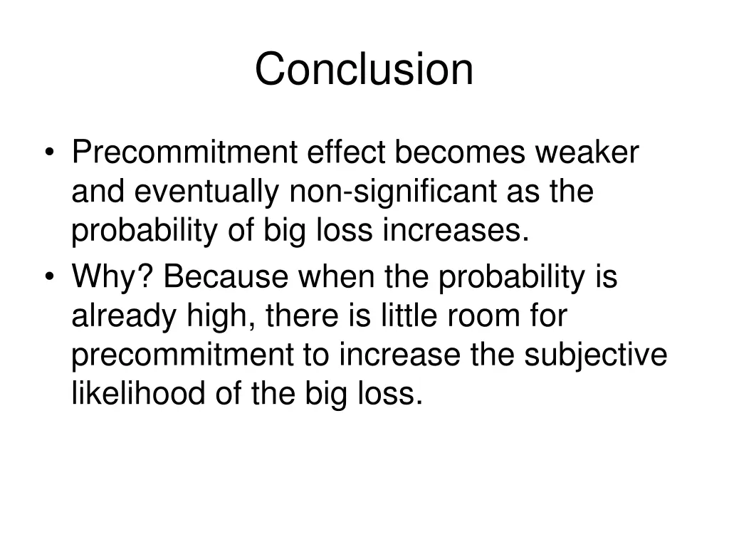 conclusion