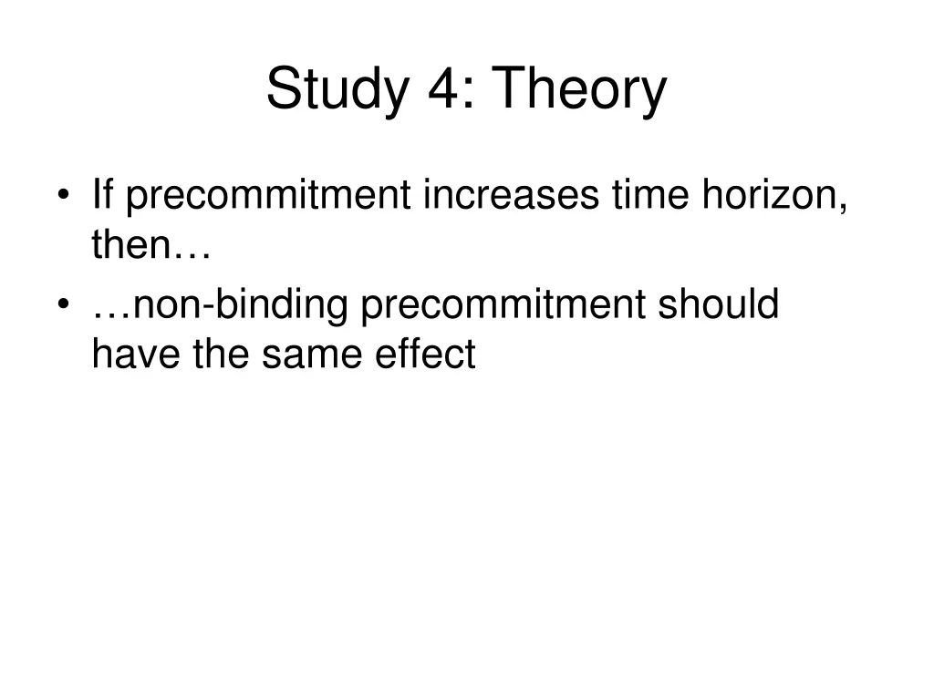 study 4 theory