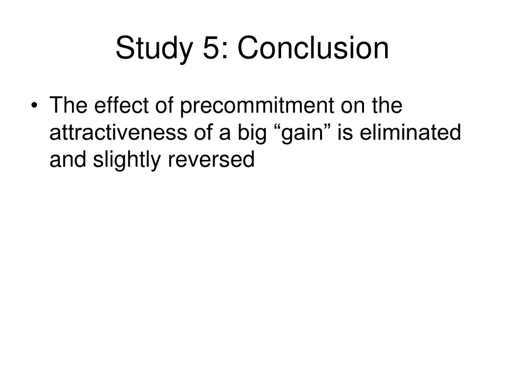 study 5 conclusion