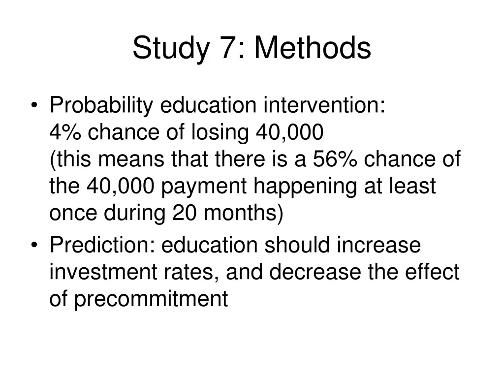 study 7 methods