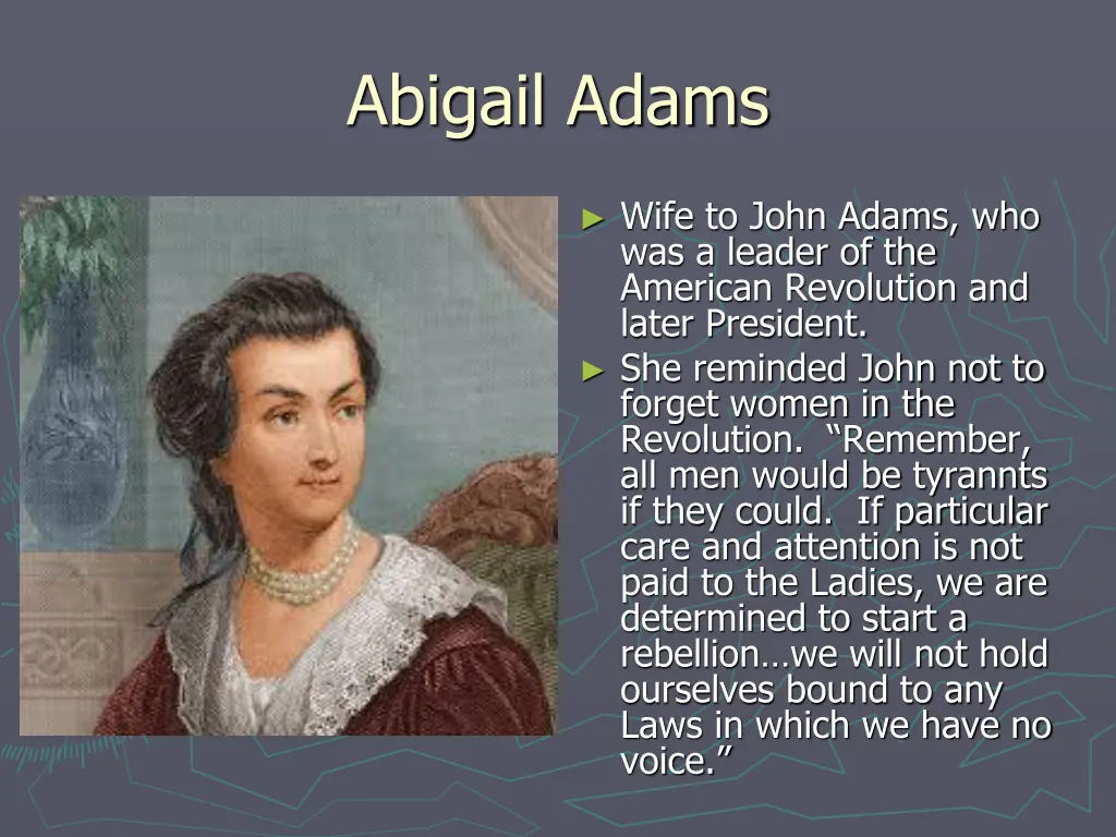 abigail adams