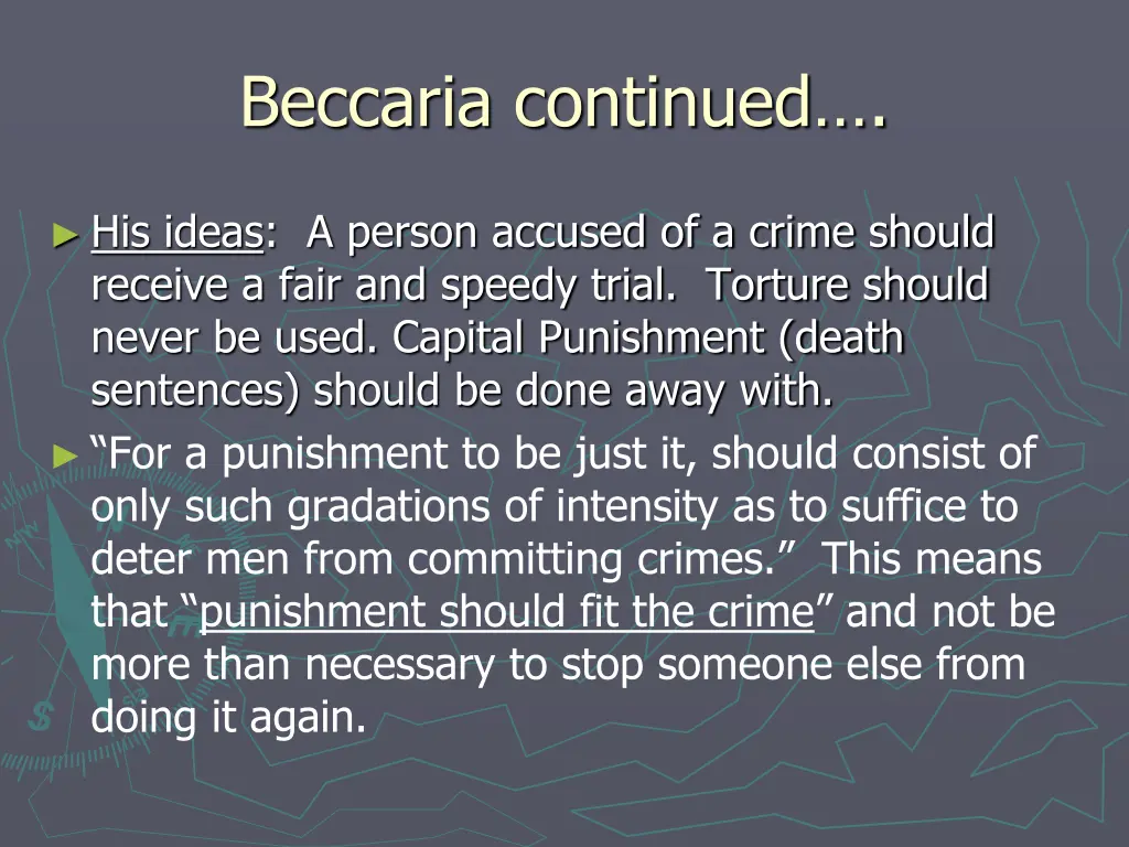 beccaria continued