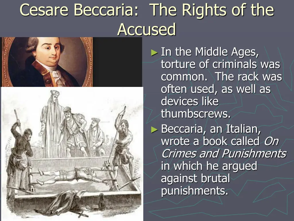cesare beccaria the rights of the accused