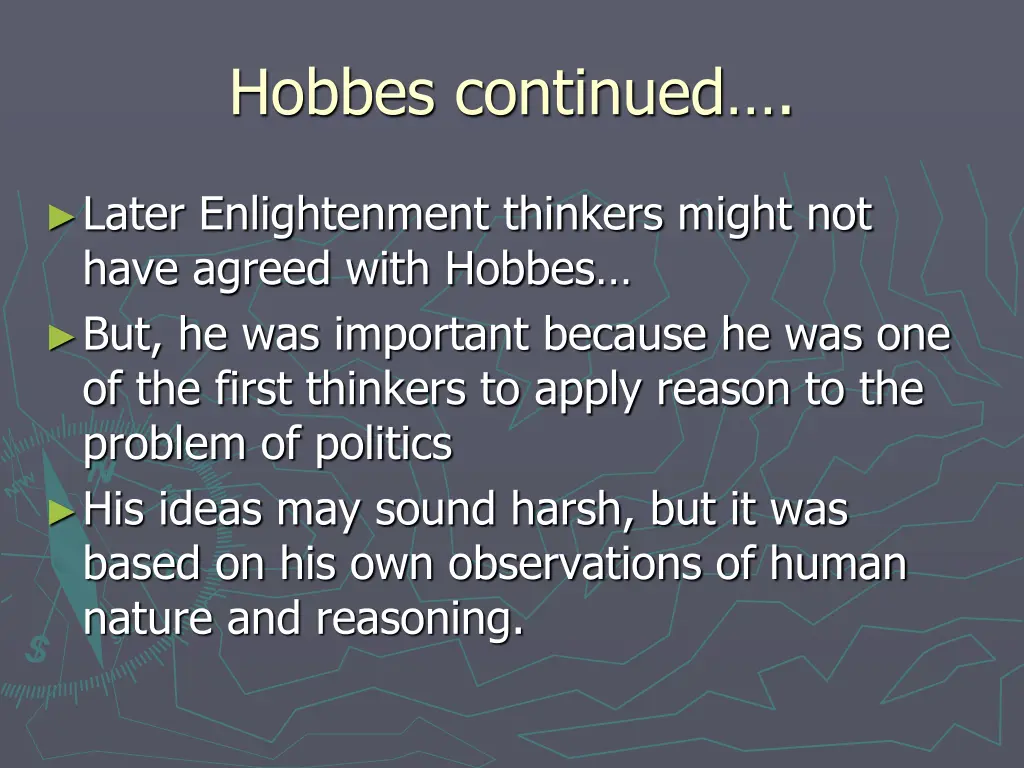 hobbes continued