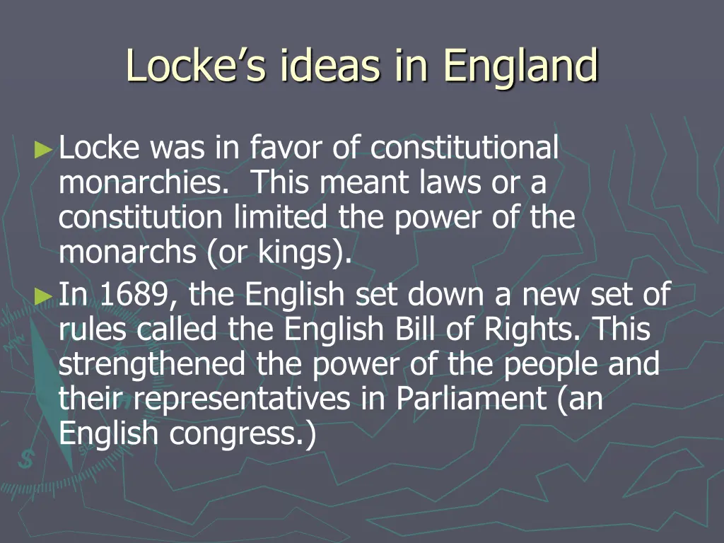 locke s ideas in england