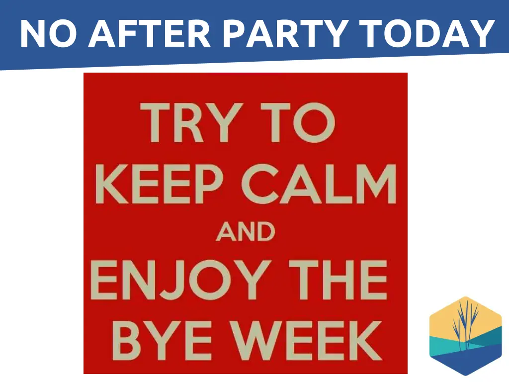 no after party today