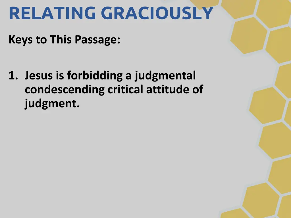 relating graciously 1