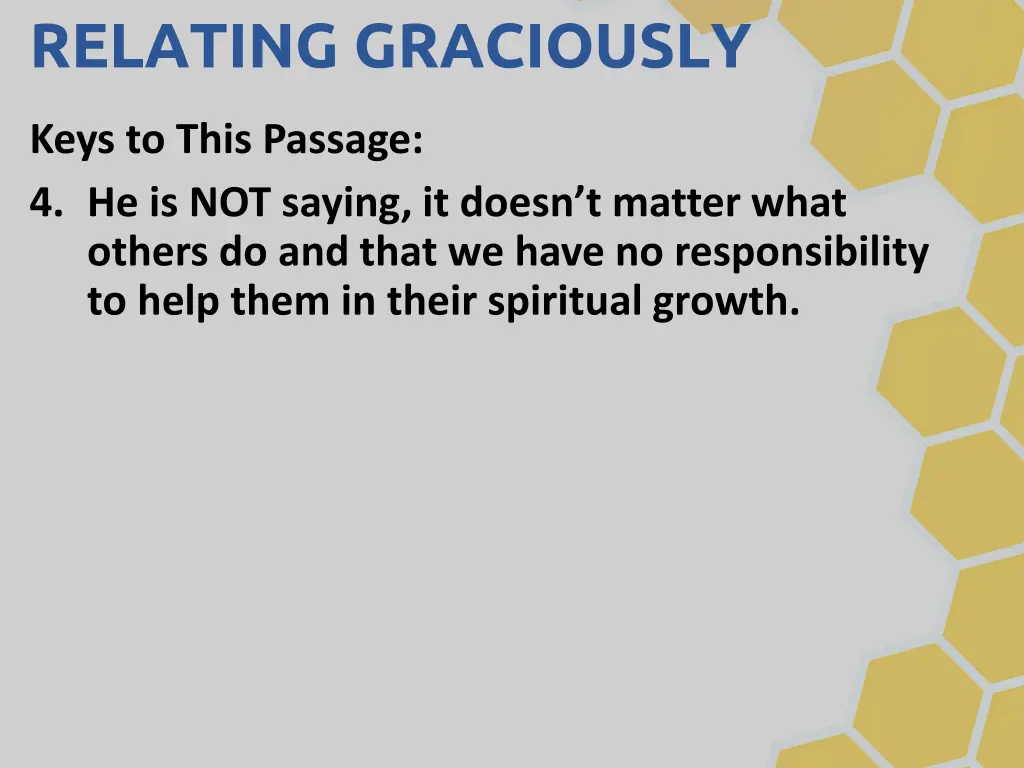 relating graciously 4