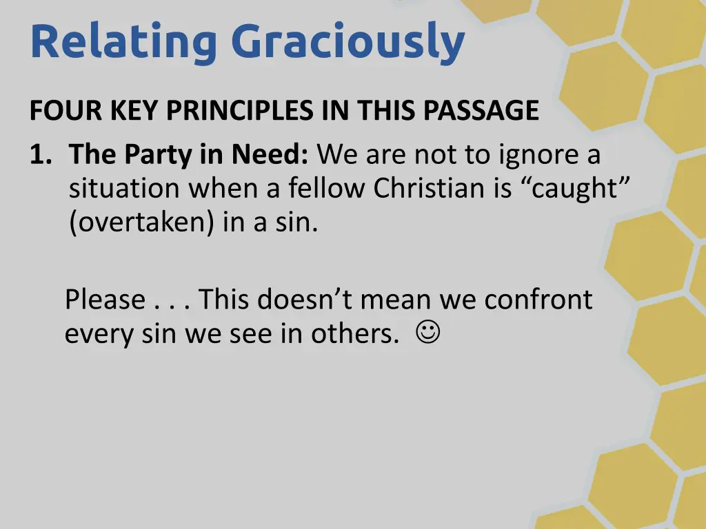 relating graciously 6