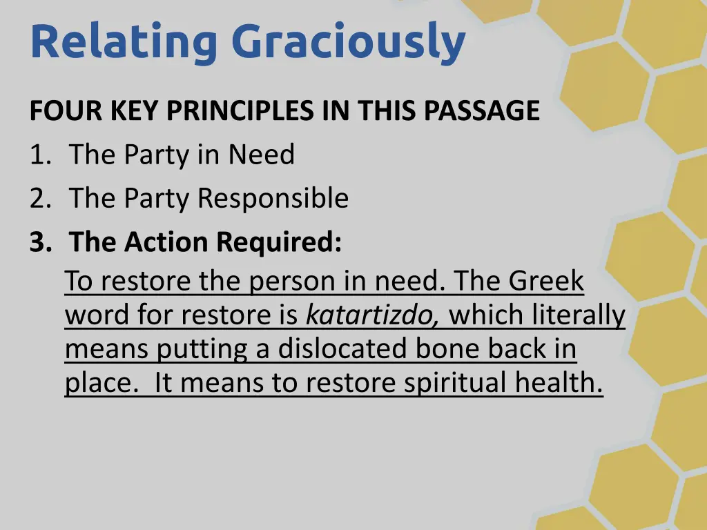 relating graciously 8