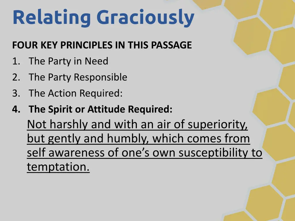 relating graciously 9
