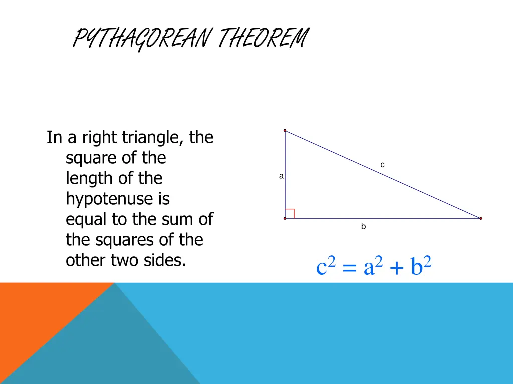 pythagorean theorem