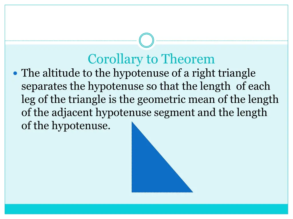corollary to theorem 1