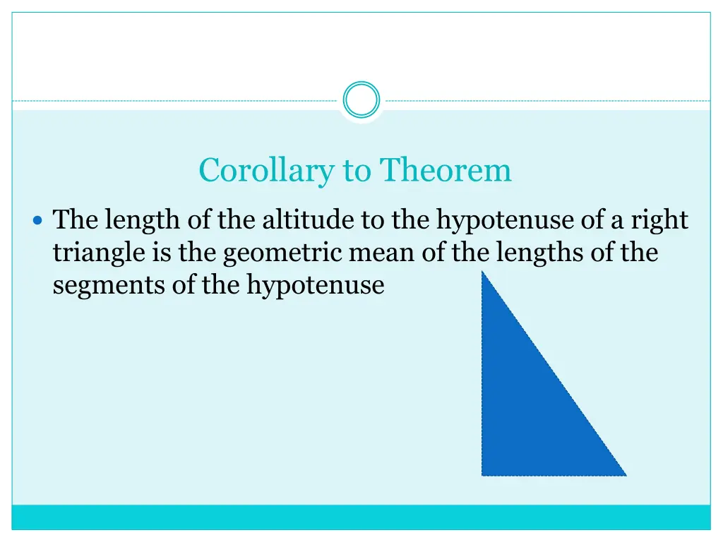 corollary to theorem