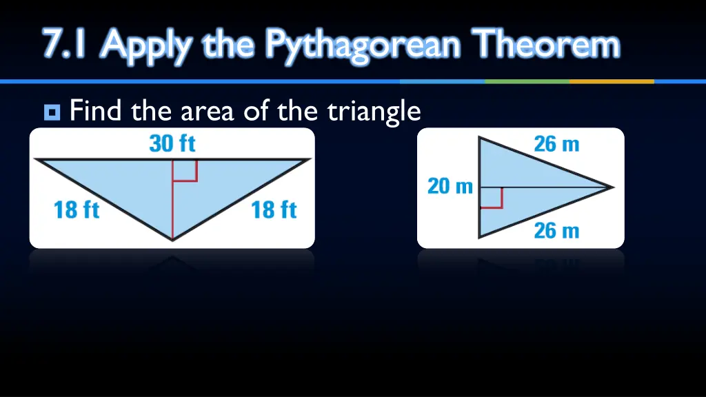 7 1 apply the pythagorean theorem 2