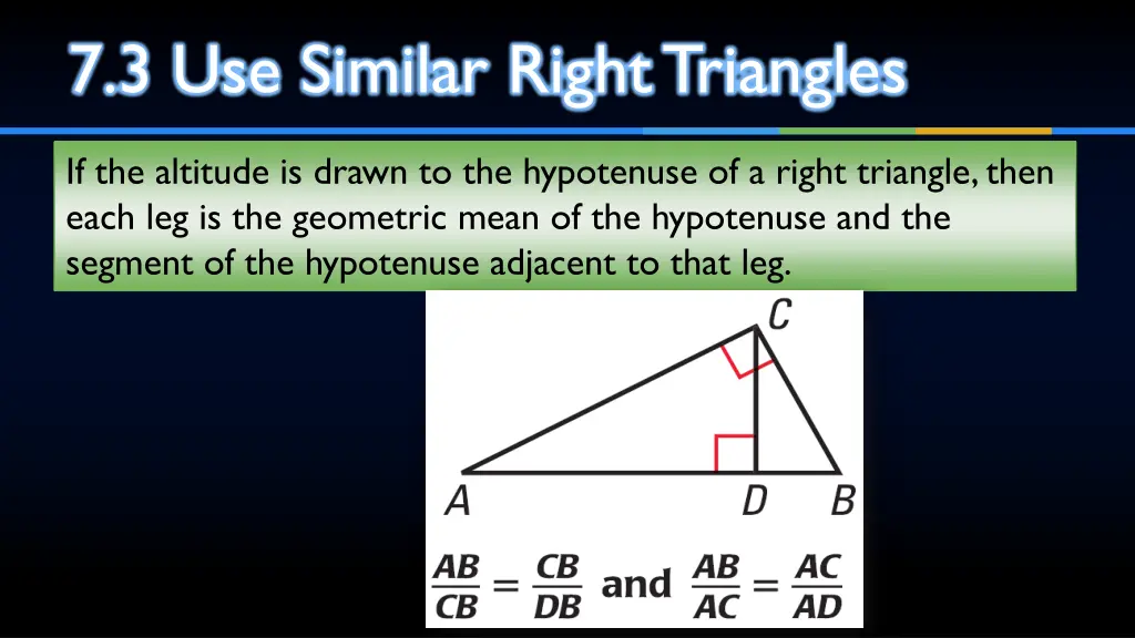 7 3 use similar right triangles 3