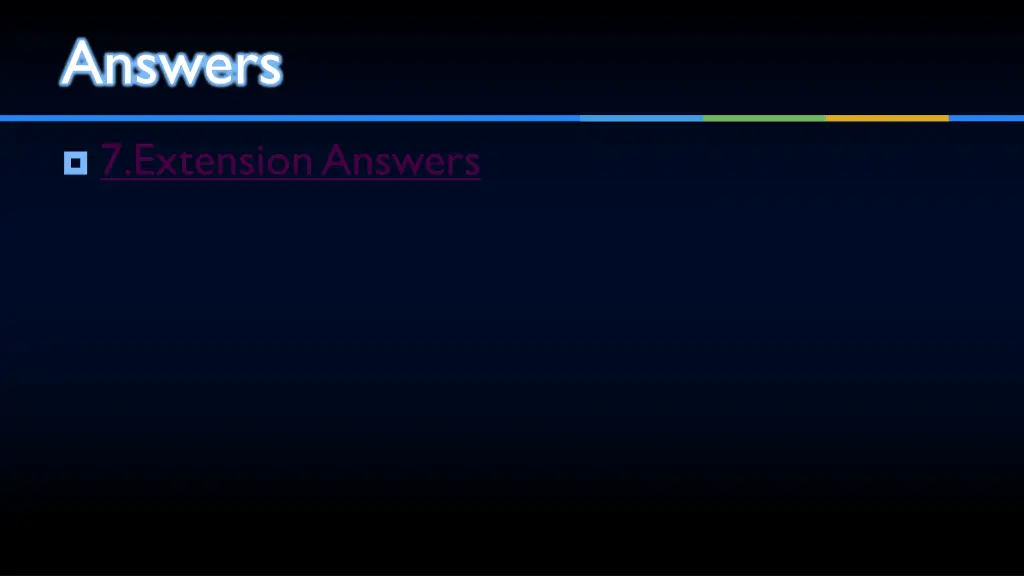 answers