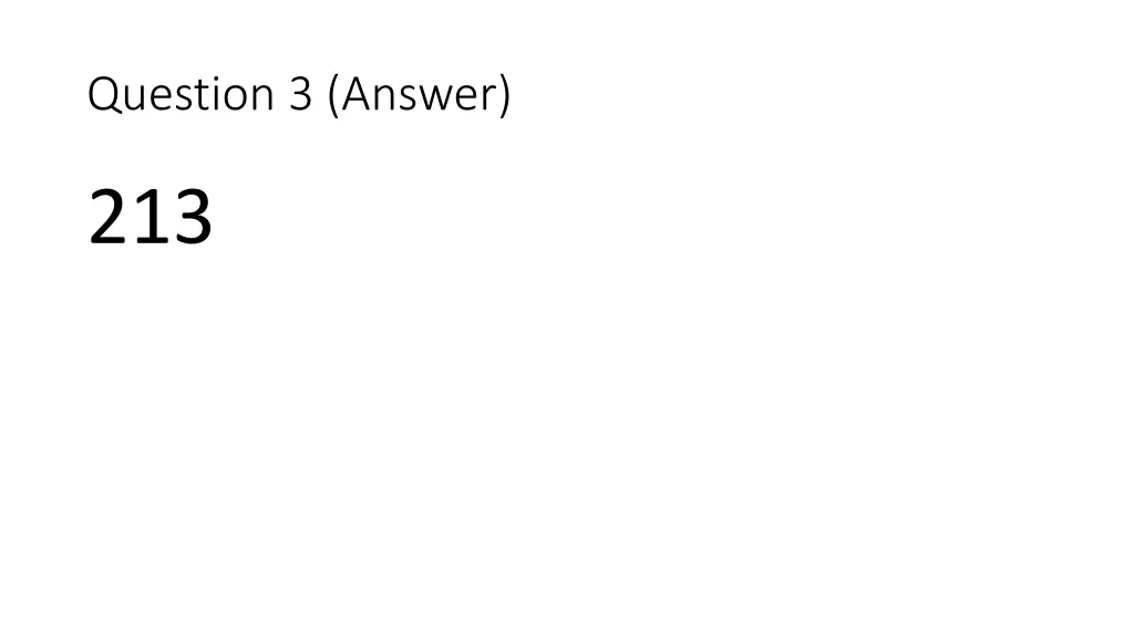question 3 answer