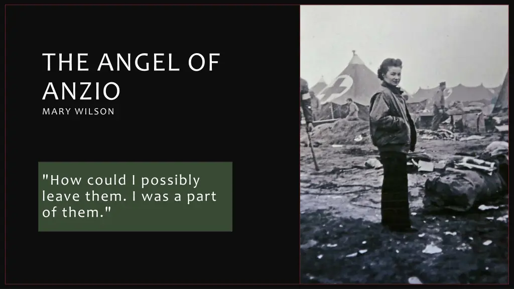 the angel of anzio mary wilson