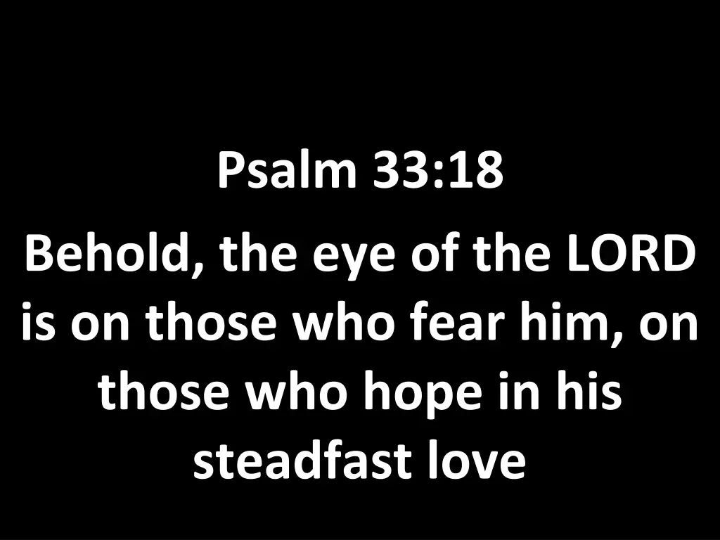 psalm 33 18