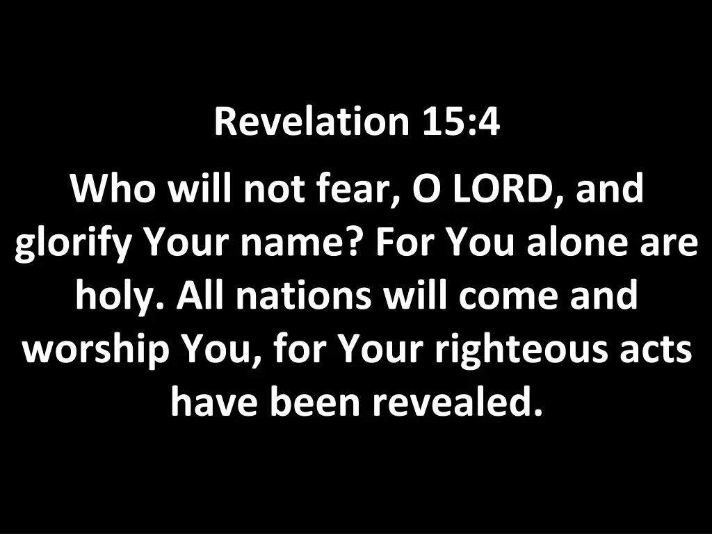revelation 15 4