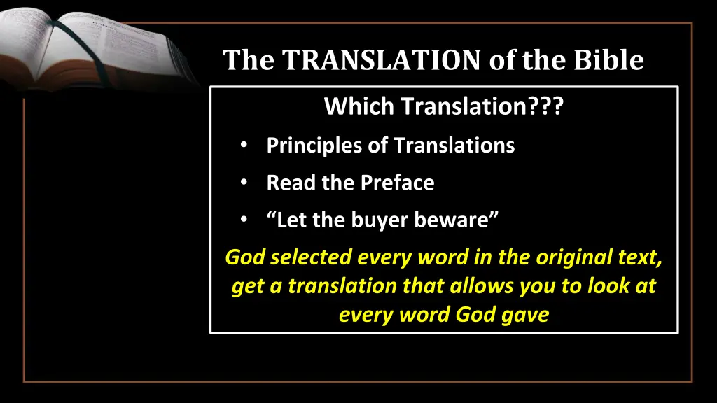 the translation of the bible 3