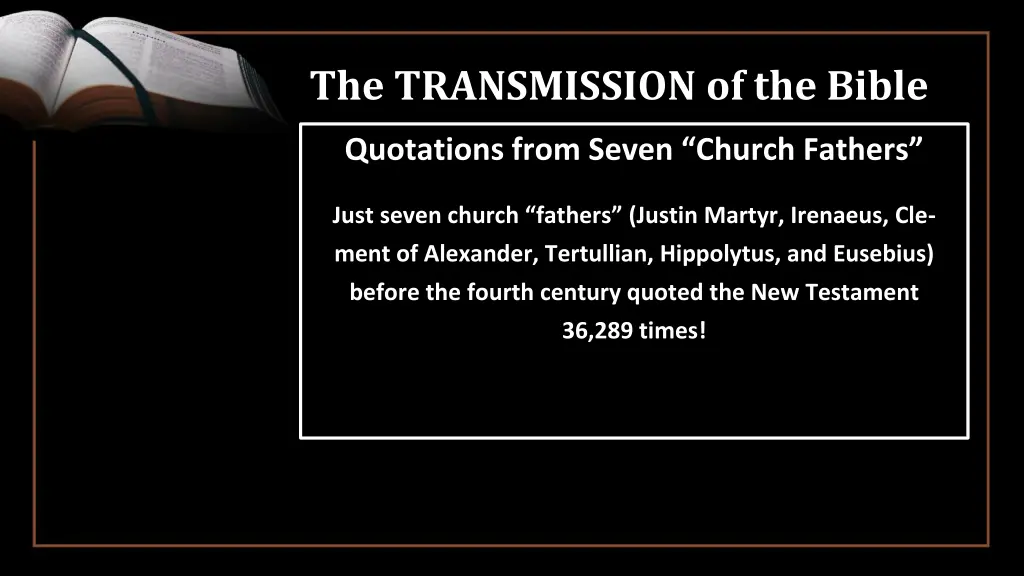 the transmission of the bible 7