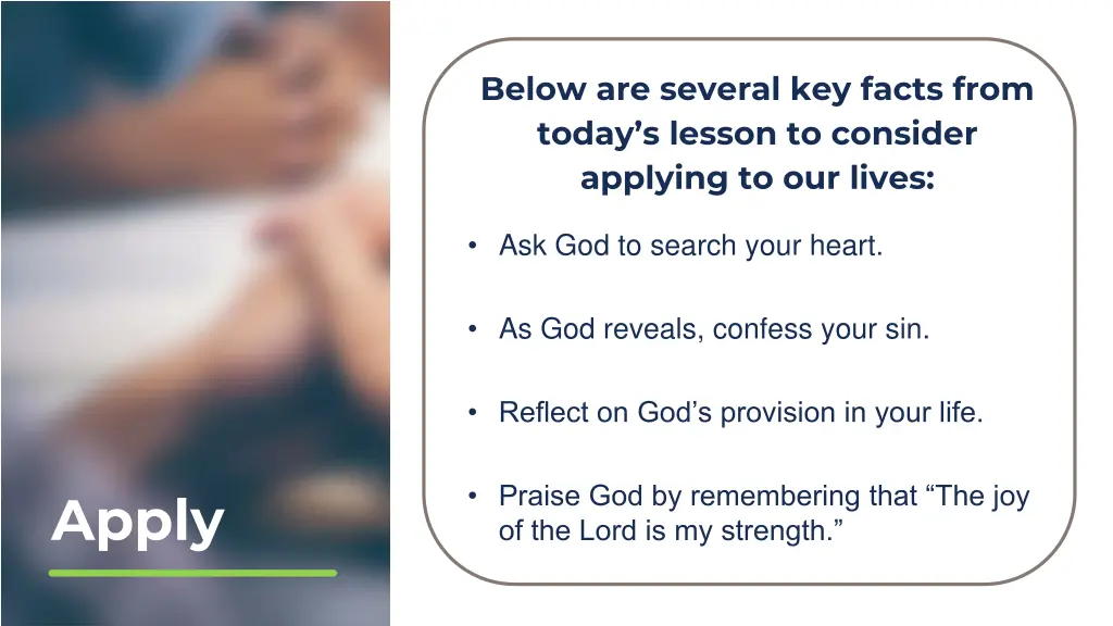 below are several key facts from today s lesson