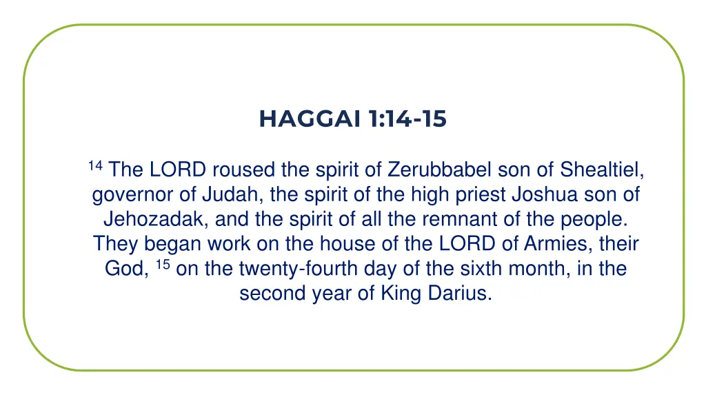 haggai 1 14 15