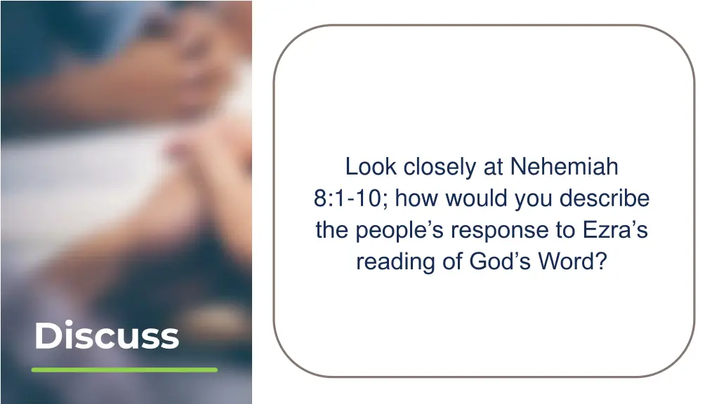 look closely at nehemiah 8 1 10 how would