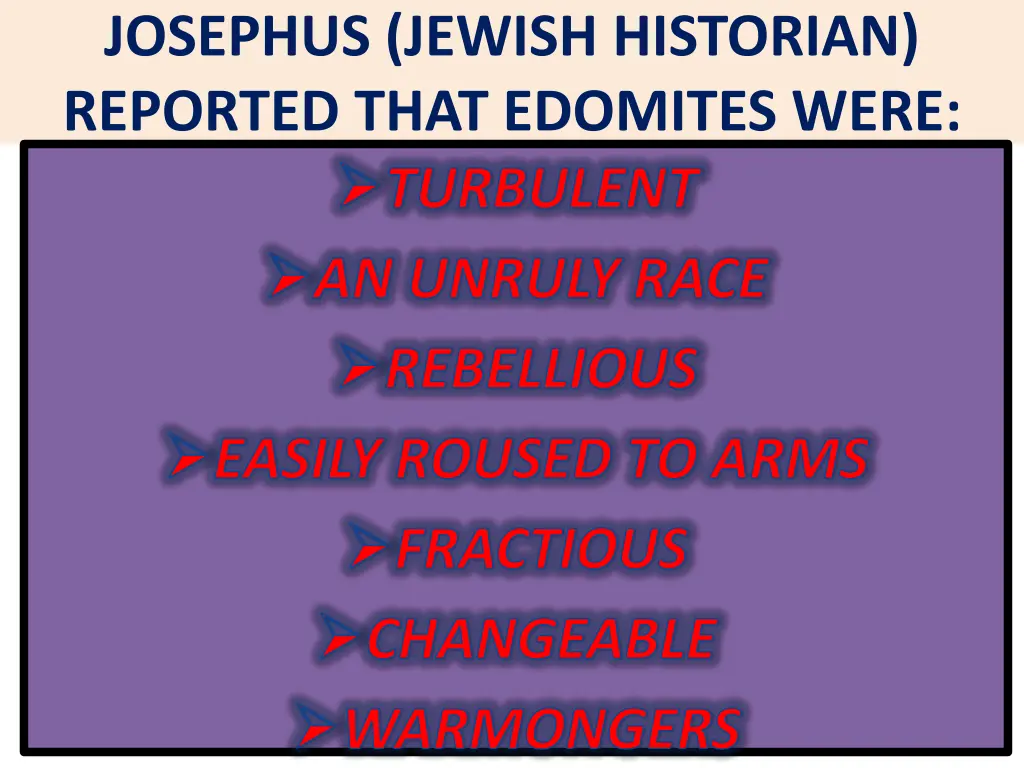 josephus jewish historian reported that edomites