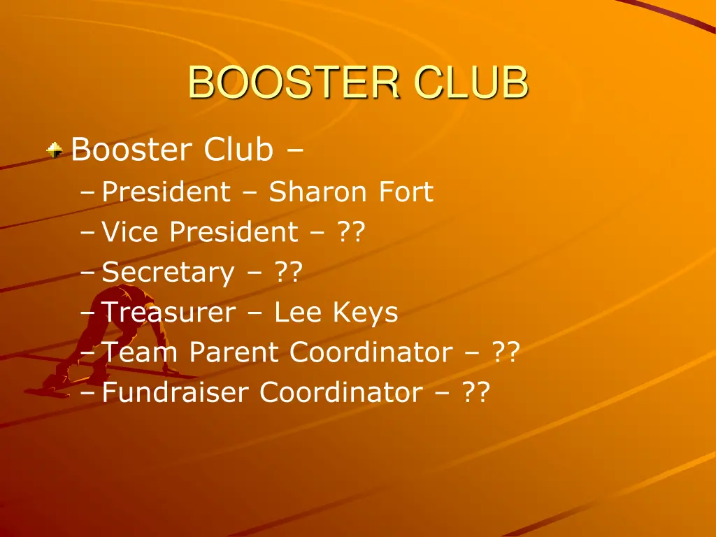 booster club