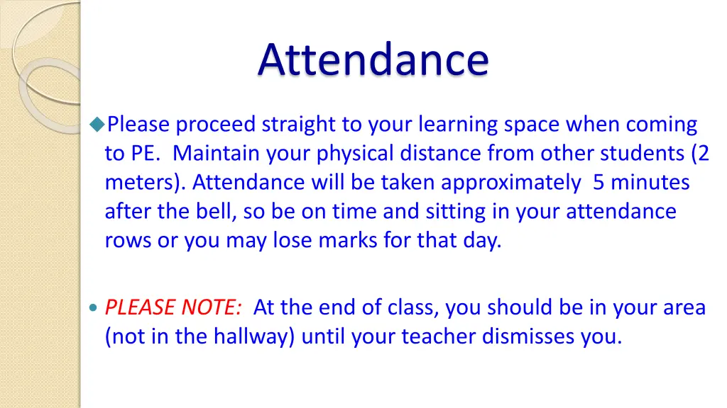 attendance