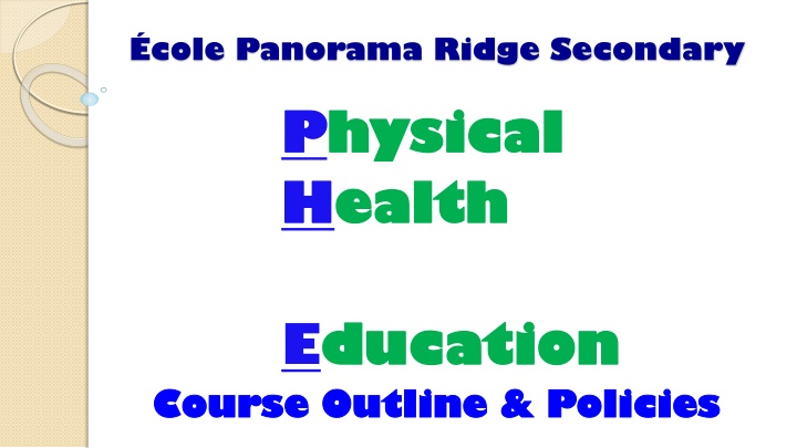 cole panorama ridge secondary