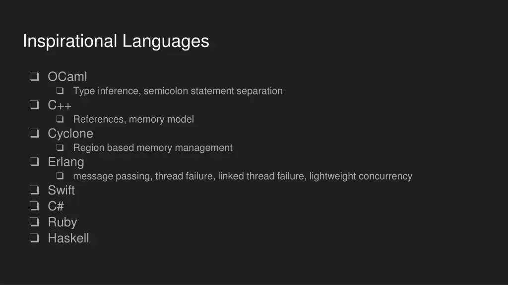 inspirational languages