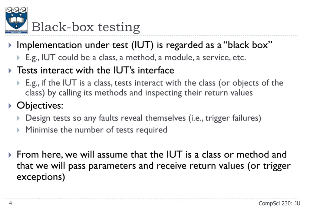 black box testing