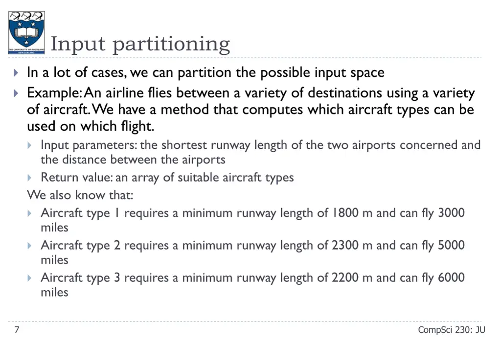 input partitioning